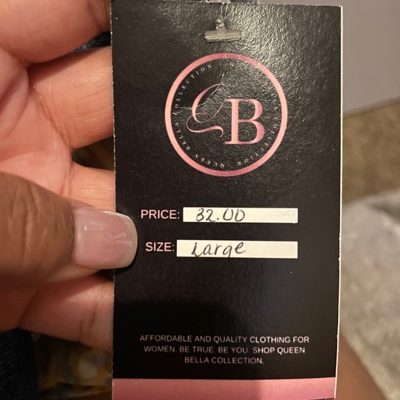 Two piece denim and chain print set - Picture 5 of 5